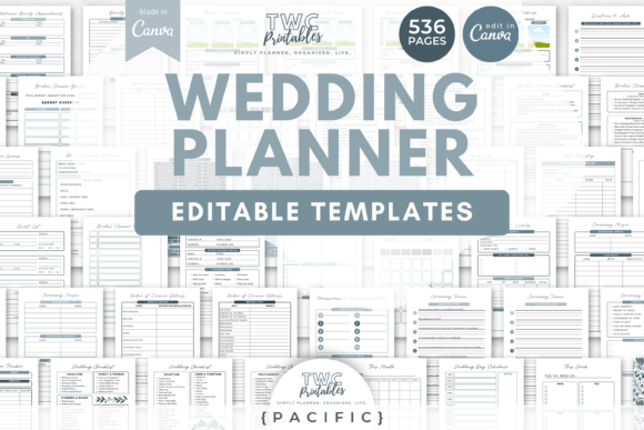 Download Wedding Planner Canva Templates | PAC - Planner canva templates Collection