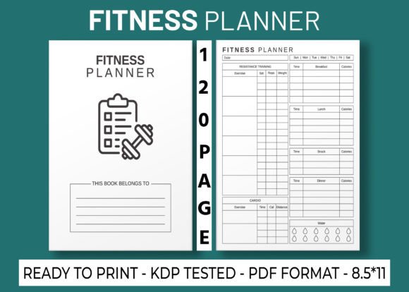 Download Fitness Planner KDP Interior - Premium Resources