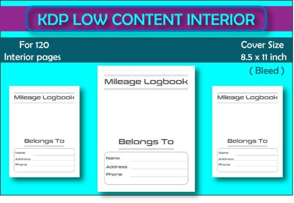 Download Mileage Low Content Interior KDP Book - Low content interior Collection