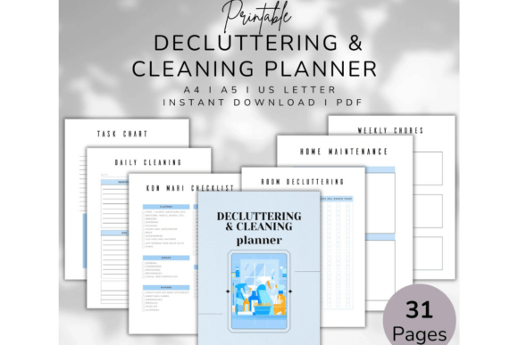 Download Decluttering &amp; Cleaning Planner - Cleaning Collection