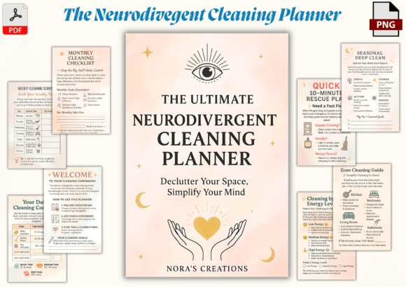 Download Neurodivergent Cleaning Planner - Cleaning Collection