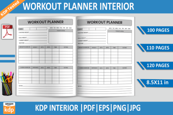 Download Workout Planner | KDP Interior - Premium Resources