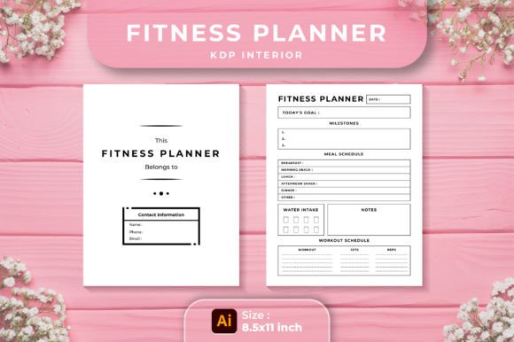 Download Fitness Workout Planner KDP Interior - Premium Bundle