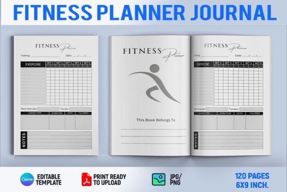 Download Fitness Planner Journal |KDP Interior - Premium Resources
