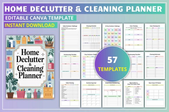 Download Home Declutter &amp; Cleaning Planner - Cleaning Collection