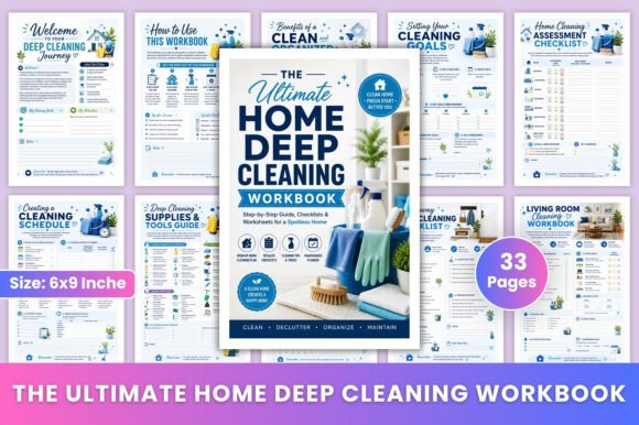 Download The Ultimate Home Deep Cleaning Workbook - Cleaning Collection